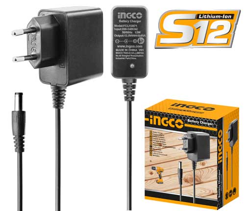 INGCO Chargeur de batterie S12 FCLI12071