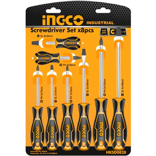 INGCO 8 Pcs screwdriver set HKSD0828