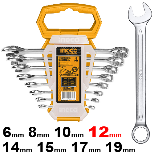 INGCO 8Pcs Combination spanner set HKSPA1088