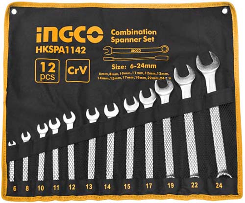 INGCO 12Pcs Combination spanner set HKSPA1142