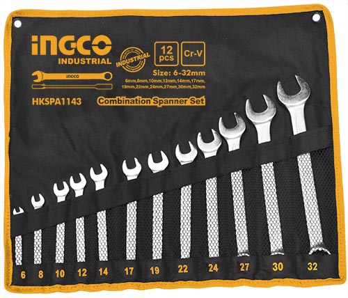 INGCO 12Pcs Combination spanner set HKSPA1143