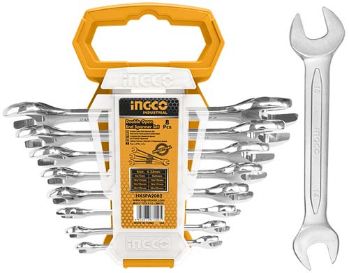 INGCO 8Pcs Double open end spanner set HKSPA2088