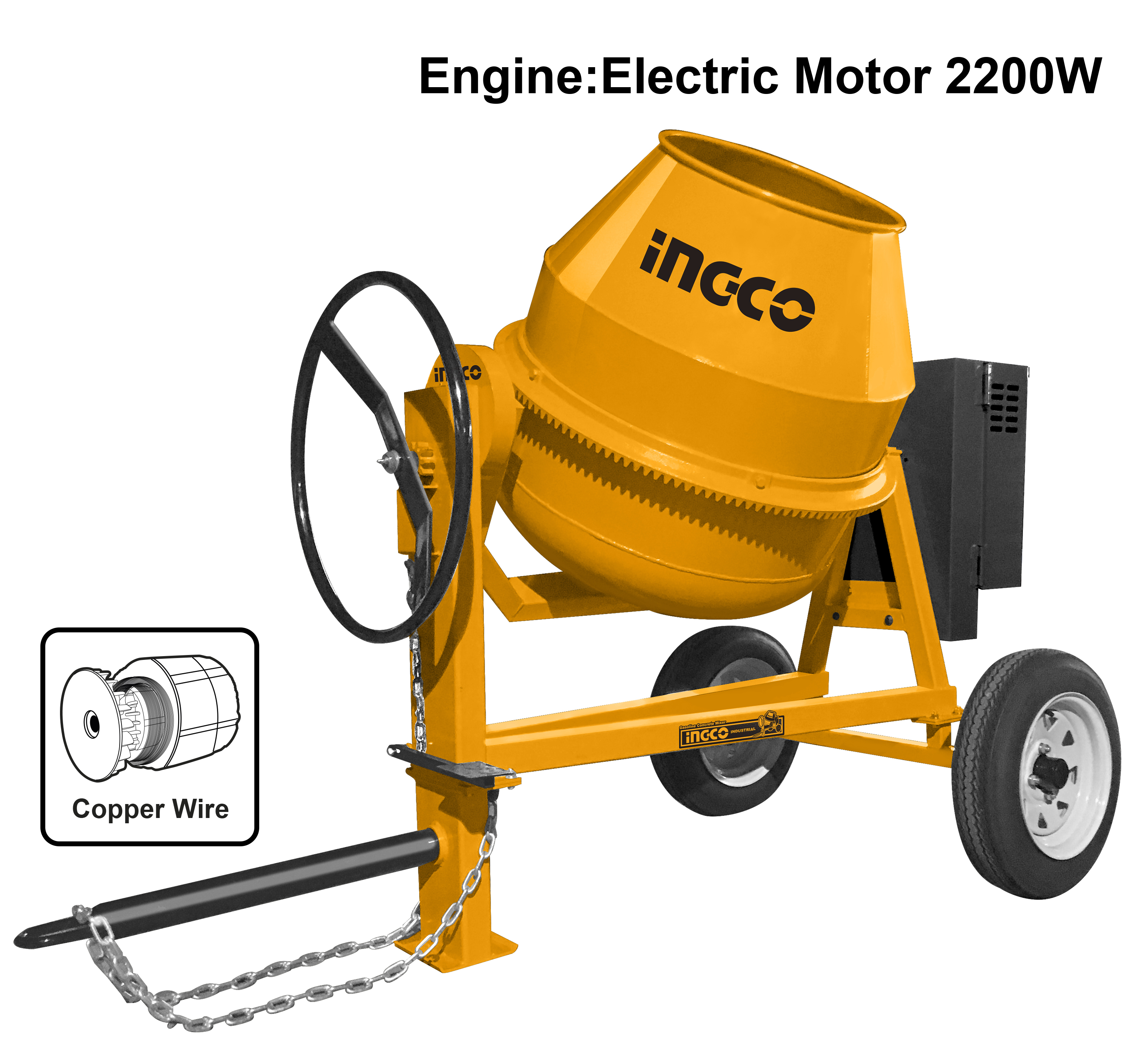 Electric concrete mixer CM9011 - INGCO